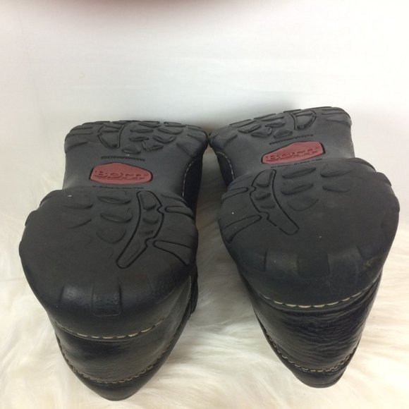 Born Mens Oxford Shoes Black Leather Square Toe Low Top Lace Up 10M - Picture 8 of 10